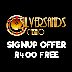 Come and play at Silversands Casino and get R400 Sign Up Bonus.